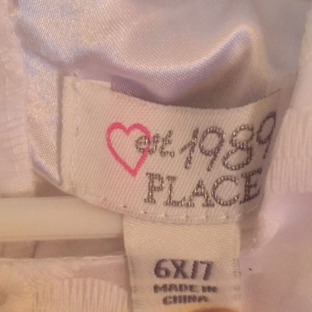 Children’s Place white special occasion dress 6X